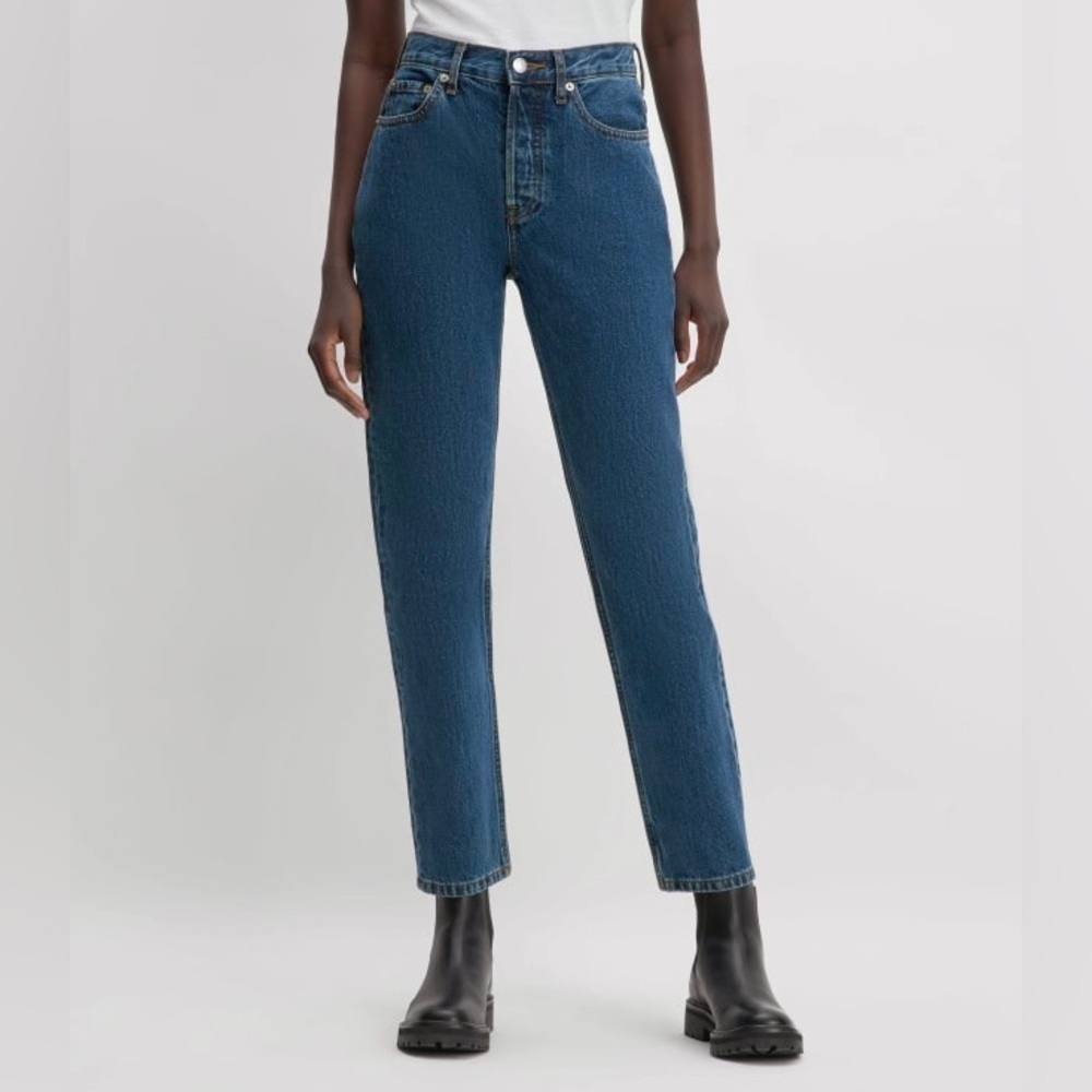 Everlane The 90's Cheeky Jean Tall Button Fly Straight Leg NWT